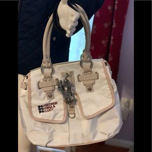 George Gina & Lucy White Nylon Bag